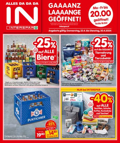 Angebote von Supermärkte in Klosterneuburg | Interspar flugblatt in Interspar | 24.4.2024 - 8.5.2024