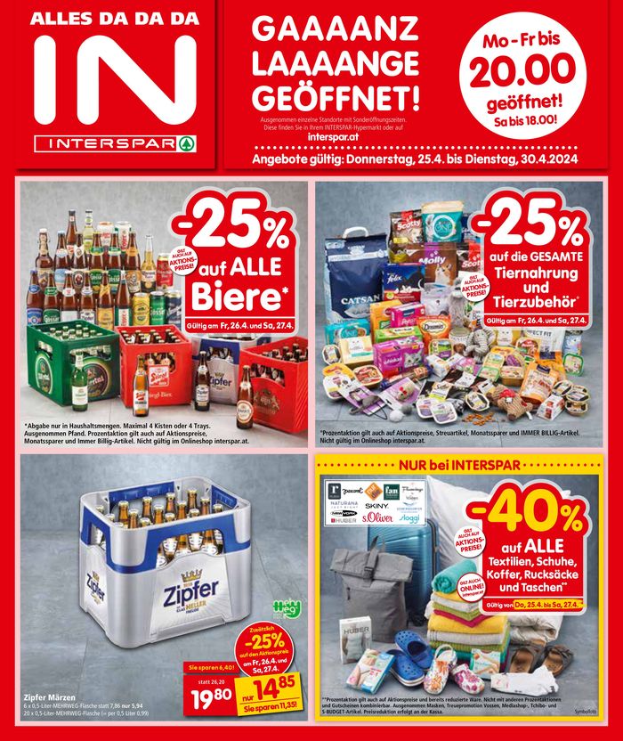 Interspar Katalog in Imst | Interspar flugblatt | 24.4.2024 - 8.5.2024