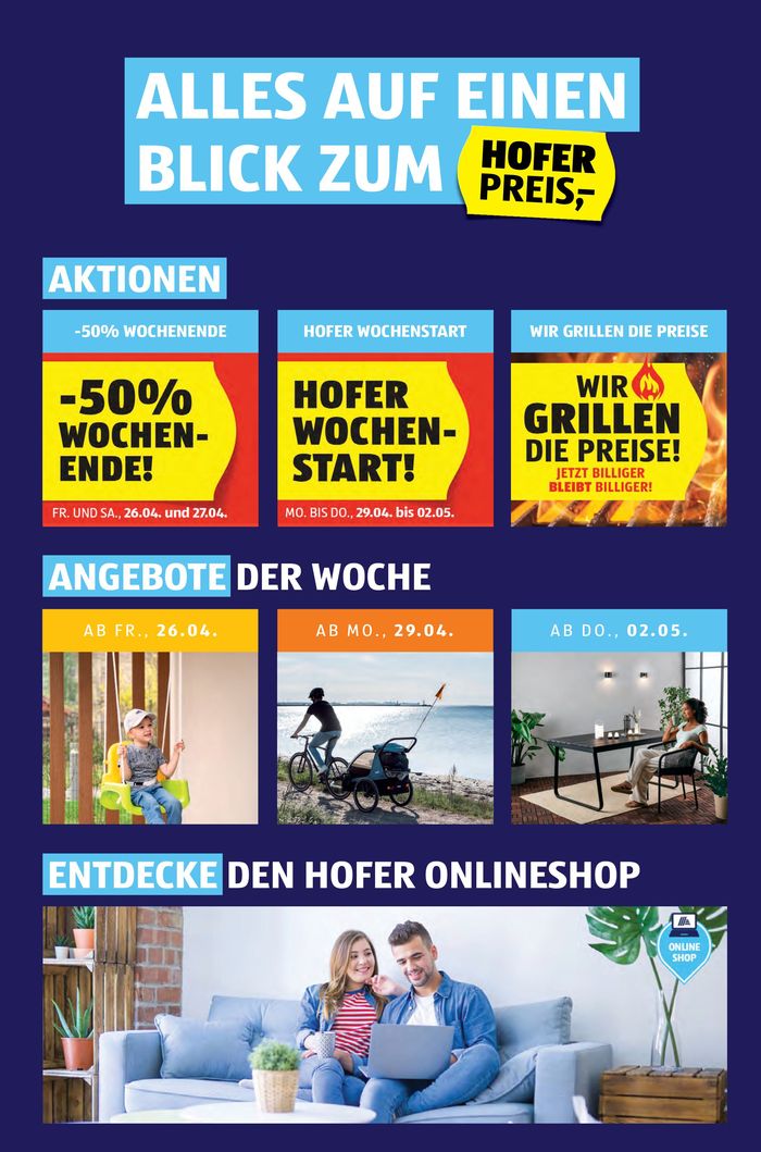 Hofer Katalog in Wien | Blättern Sie online im HOFER Flugblatt | 24.4.2024 - 8.5.2024