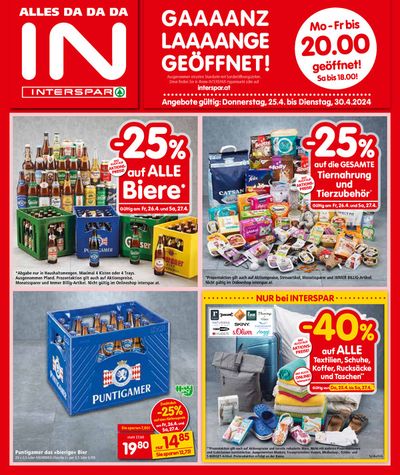 Angebote von Supermärkte in Unterwart | Interspar flugblatt in Interspar | 25.4.2024 - 9.5.2024