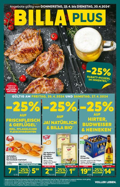 Angebote von Supermärkte in Lieboch | Billa flugblatt in Billa | 25.4.2024 - 9.5.2024