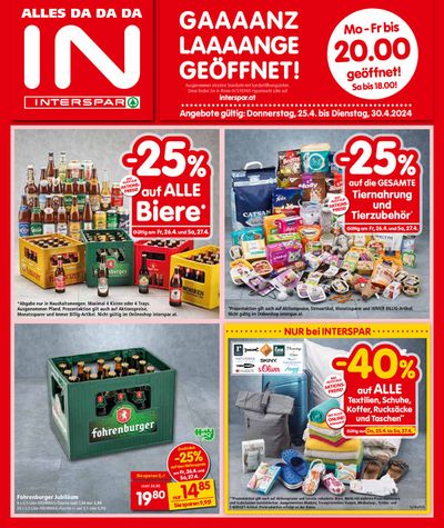 Angebote von Supermärkte in Schruns | Interspar flugblatt in Interspar | 26.4.2024 - 10.5.2024