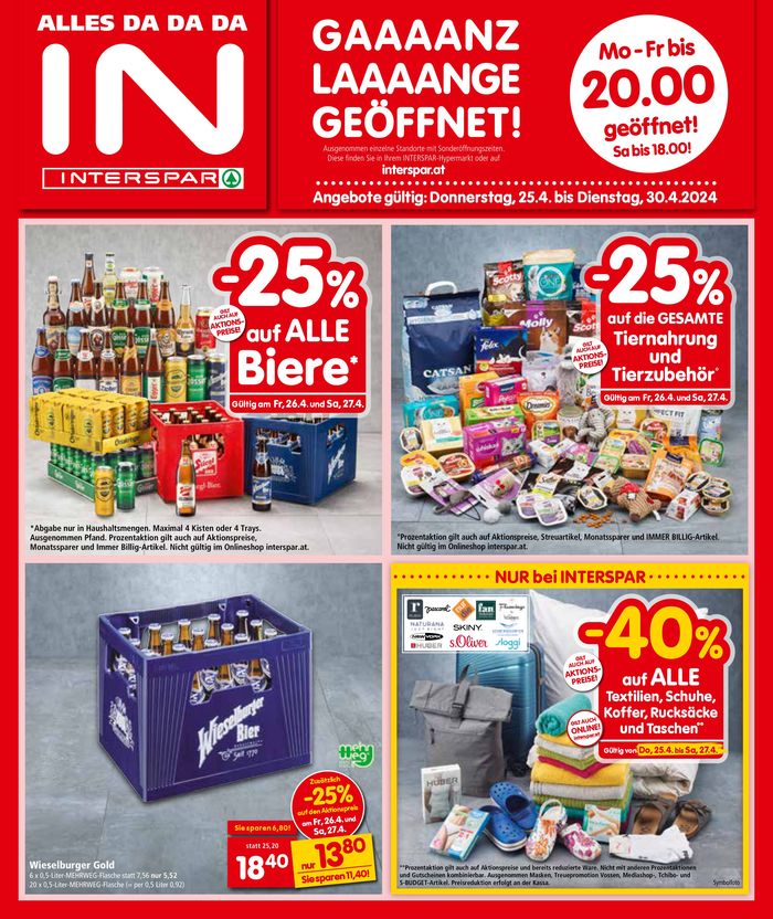 Interspar Katalog in Schwechat | Interspar flugblatt | 26.4.2024 - 10.5.2024