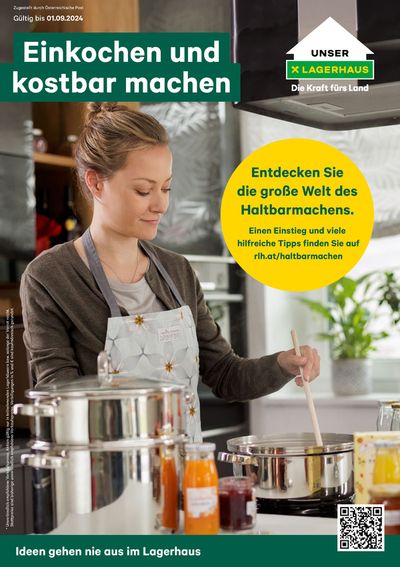 Lagerhaus Graz Land Katalog in Frohnleiten | Einkochen & kostbar machen | 28.4.2024 - 12.5.2024