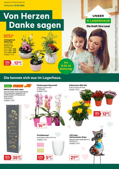 Lagerhaus Graz Land Katalog in Frohnleiten | Flugblatt Pflanzen, Deko, Muttertag Mai 2024 | 28.4.2024 - 12.5.2024
