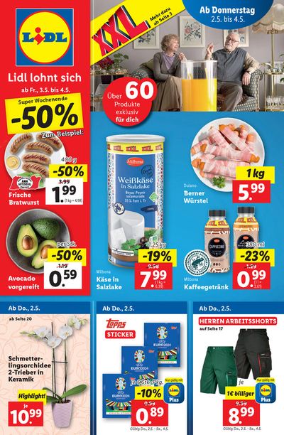 Angebote von Supermärkte in Längenfeld | Flugblatt in Lidl | 2.5.2024 - 7.5.2024