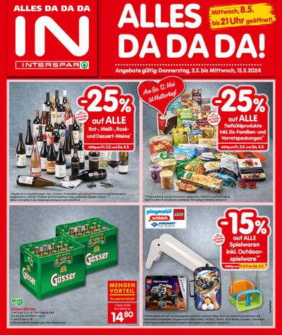 Angebote von Supermärkte in St. Veit an der Glan | Interspar flugblatt in Interspar | 1.5.2024 - 15.5.2024