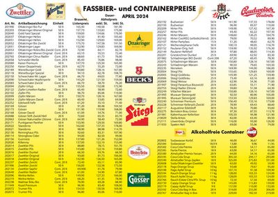 Krause Getränke Katalog in Wien | Krause Getränke Fassbier-und-containerpreise | 2.5.2024 - 16.5.2024