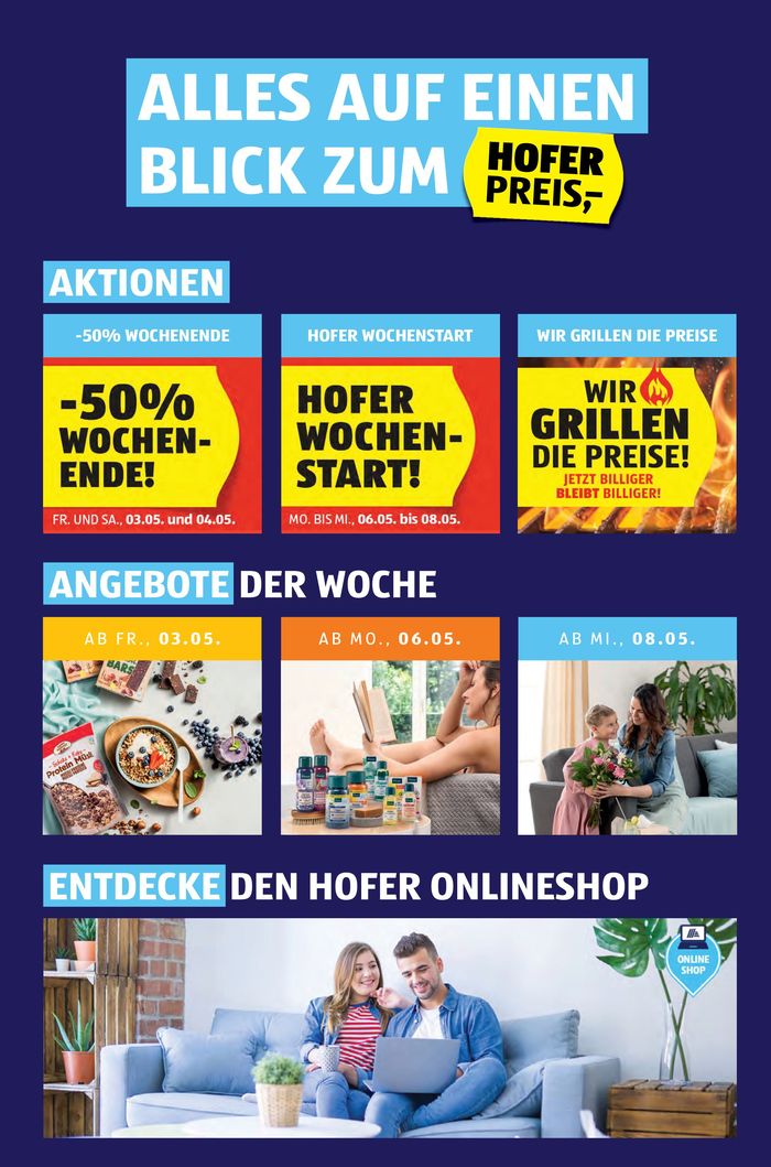 Hofer Katalog in Linz | Blättern Sie online im HOFER Flugblatt | 2.5.2024 - 16.5.2024