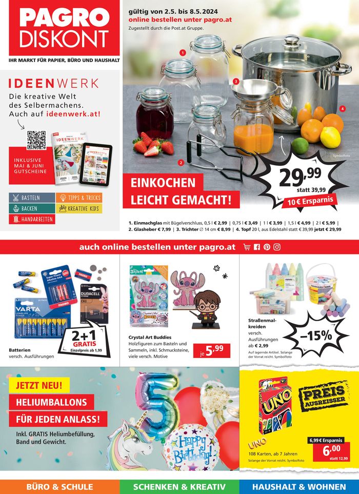 Pagro-Diskont Katalog in Jennersdorf | Pagro-Diskont flugblatt | 3.5.2024 - 17.5.2024