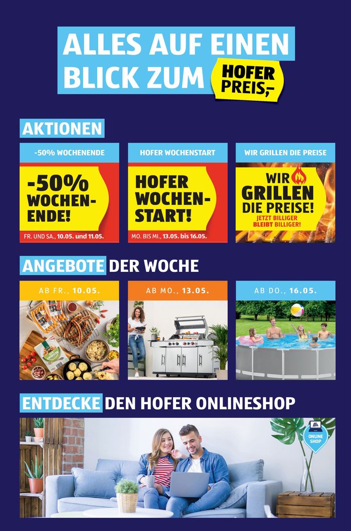 Hofer Katalog in Gunskirchen | Blättern Sie online im HOFER Flugblatt | 8.5.2024 - 22.5.2024