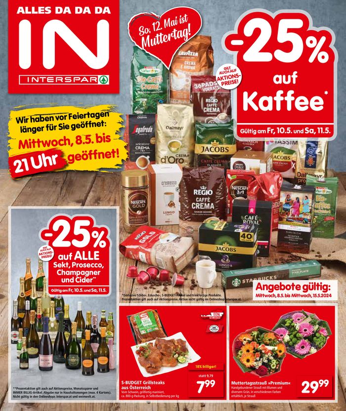 Interspar Katalog in Unterwart | Interspar flugblatt | 9.5.2024 - 23.5.2024