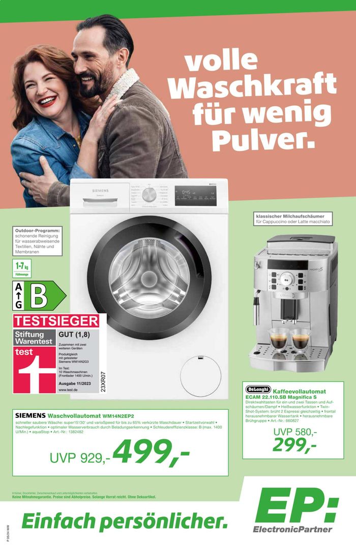 EP Katalog in Hainfeld | Volle Waschkraft für wenig Pulver | 9.5.2024 - 31.7.2024