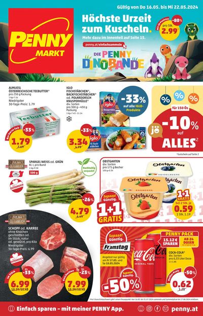 Angebote von Supermärkte in Rechnitz | Angebote Penny in Penny | 10.5.2024 - 24.5.2024