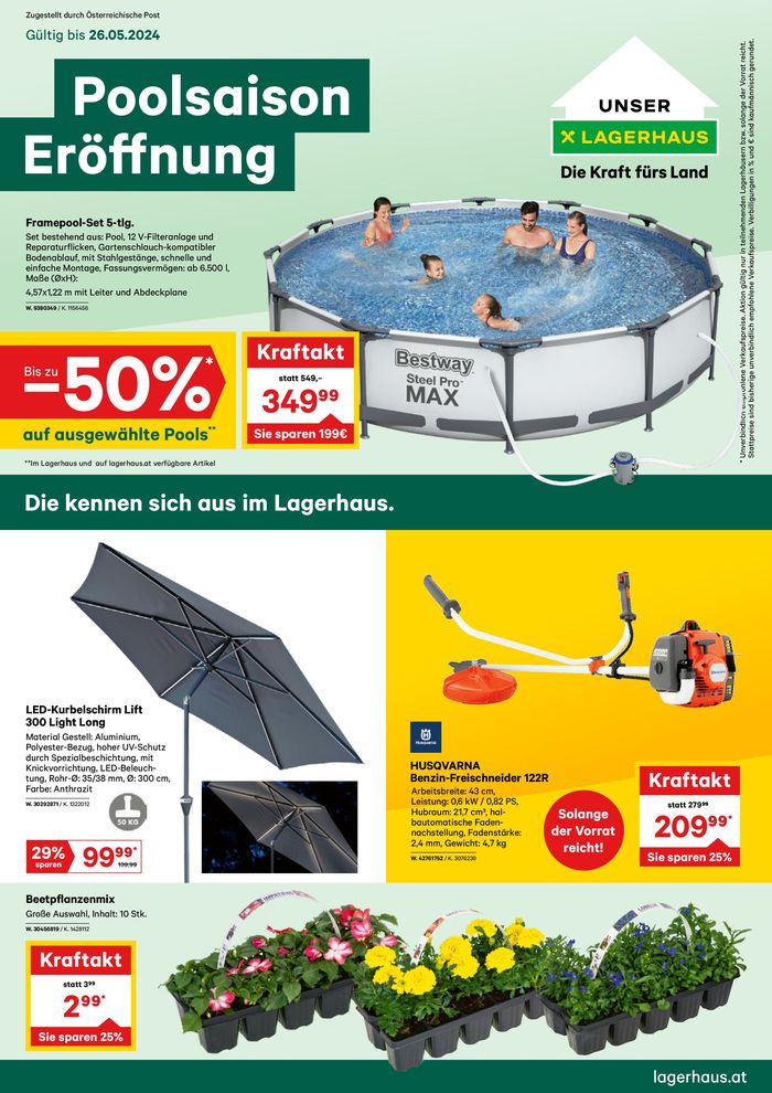 Lagerhaus Graz Land Katalog in Lieboch | Lagerhaus Flugblatt Mai 2024 | 12.5.2024 - 26.5.2024
