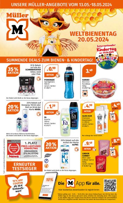 Angebote von Drogerien & Parfümerien in Lannach | Bunte Vielfalt zum - Bienen- &amp; Kindertag in Müller | 13.5.2024 - 18.5.2024