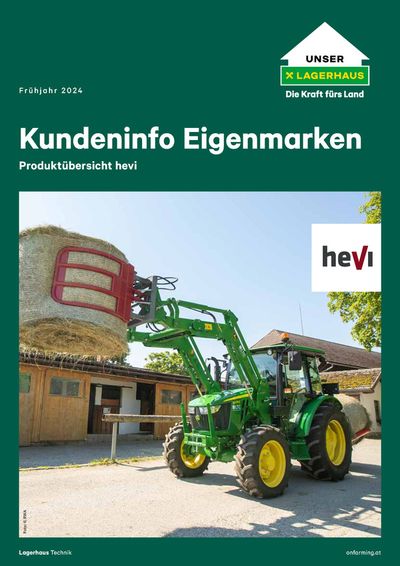 Lagerhaus Katalog in Waldkirchen an der Thaya | Kundeninfo Eigenmarke hevi | 15.5.2024 - 29.5.2024
