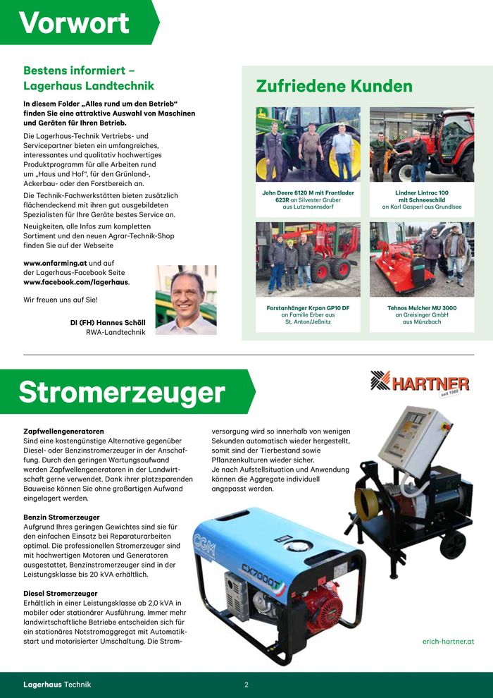 Lagerhaus Katalog in Schwanenstadt | Alles rund um den Betrieb - Haus und Hof Katalog 2024 | 15.5.2024 - 29.5.2024