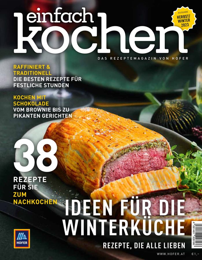 Hofer Katalog in Graz | Einfach Kochen Herbst/Winter 2023 | 16.5.2024 - 30.5.2024