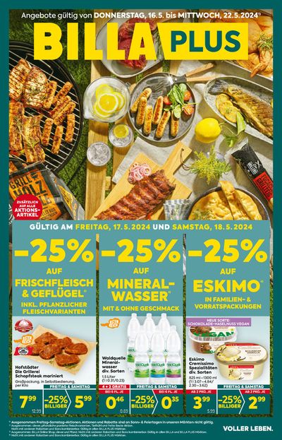 Angebote von Supermärkte in Wien | Billa flugblatt in Billa | 16.5.2024 - 30.5.2024