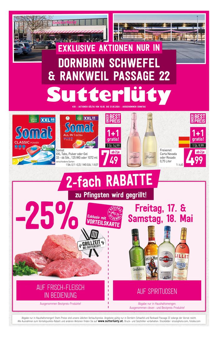 Sutterlüty Katalog in Hittisau | Sutterlüty flugblatt | 16.5.2024 - 21.5.2024