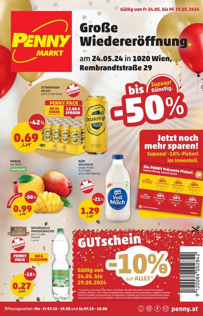 Angebote von Supermärkte in Ried in der Riedmark | Angebote Penny in Penny | 17.5.2024 - 31.5.2024