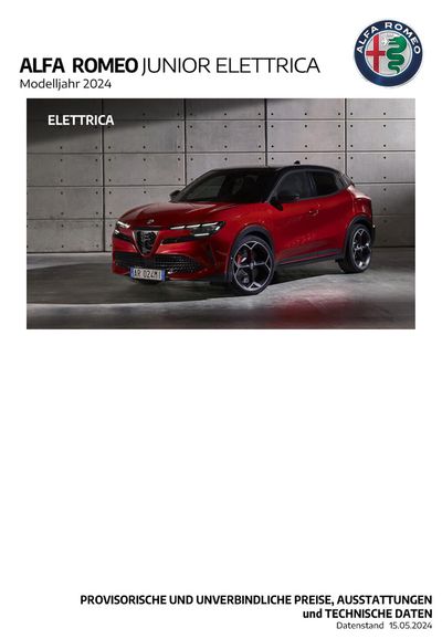 Alfa Romeo Katalog in Wien | Alfa Romeo Junior | 24.5.2024 - 24.5.2025