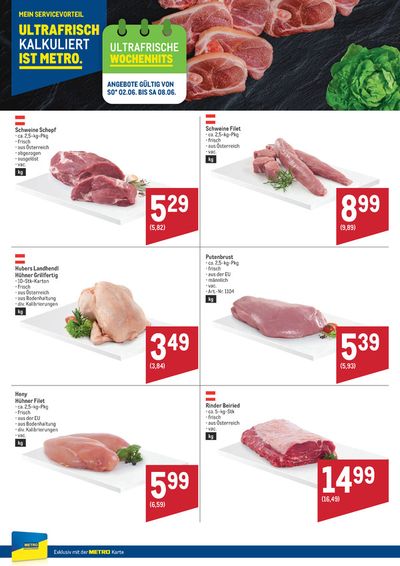Angebote von Supermärkte in Winzendorf-Muthmannsdorf | Metro flugblatt in Metro | 31.5.2024 - 8.6.2024