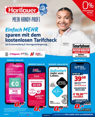 Angebote von Elektronik in Münzkirchen | Hartlauer Flugblatt in Hartlauer | 1.6.2024 - 30.6.2024