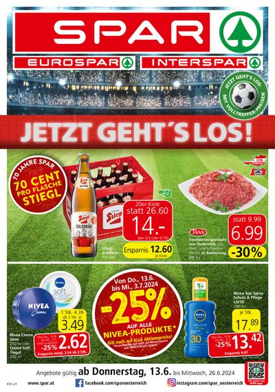 Angebote von Supermärkte in Weinburg | Spar Angebote in Spar | 12.6.2024 - 26.6.2024