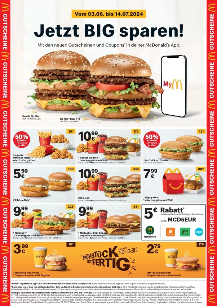 McDonald's Katalog in Wien | Jetzt Big Sparen! | 12.6.2024 - 14.6.2024