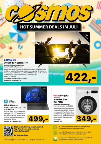 Angebote von Elektronik in Eisenstadt | Hot Summer Deals Im Juli in Cosmos | 3.7.2024 - 28.7.2024
