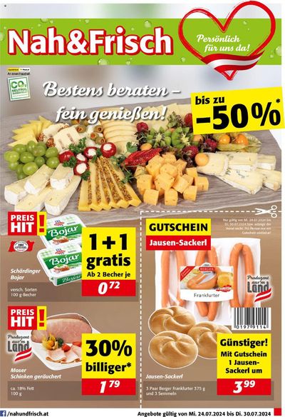 Nah & Frisch Katalog in Bad Hofgastein | Jetzt sparen mit unseren Deals | 24.7.2024 - 30.7.2024