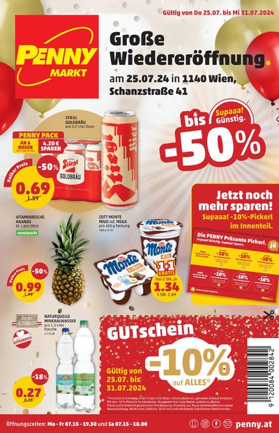 Angebote von Supermärkte in Villach | Exklusive Deals und Schnäppchen in Penny | 19.7.2024 - 2.8.2024