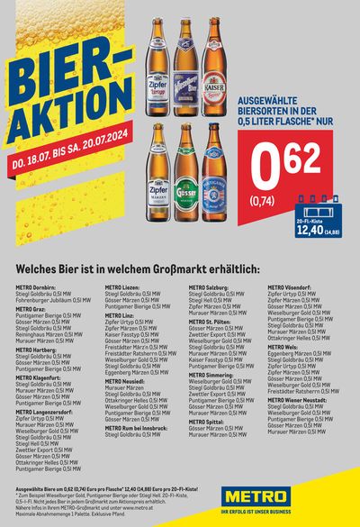 Angebote von Supermärkte in Graz | Angebote für Schnäppchenjäger in Metro | 20.7.2024 - 3.8.2024