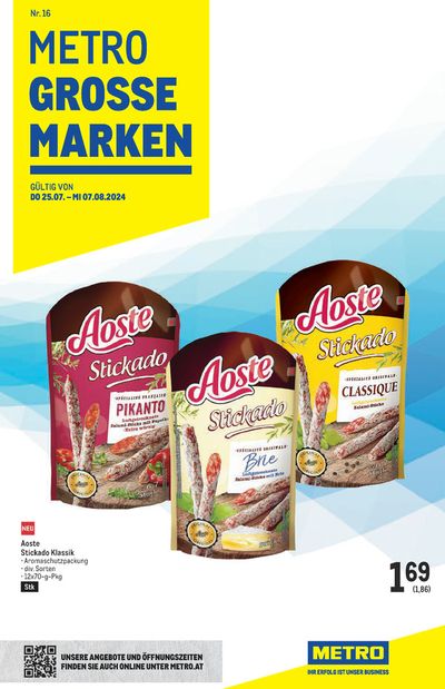Angebote von Supermärkte in St. Pölten | Attraktive Angebote entdecken in Metro | 25.7.2024 - 7.8.2024