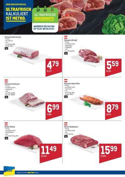 Angebote von Supermärkte in Graz | Aktuelle Sonderaktionen in Metro | 21.7.2024 - 27.7.2024