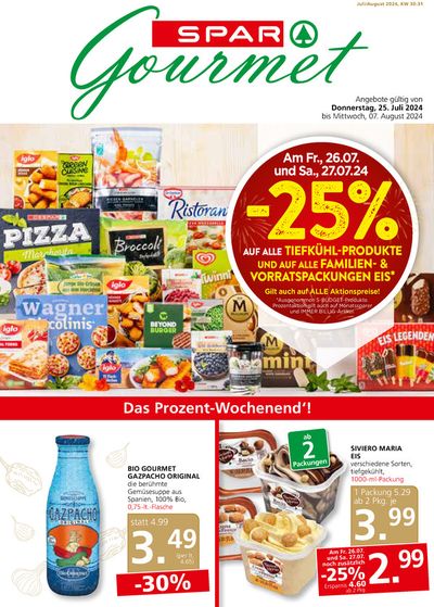 SPAR-Gourmet Katalog | Große Auswahl an Angeboten | 24.7.2024 - 7.8.2024