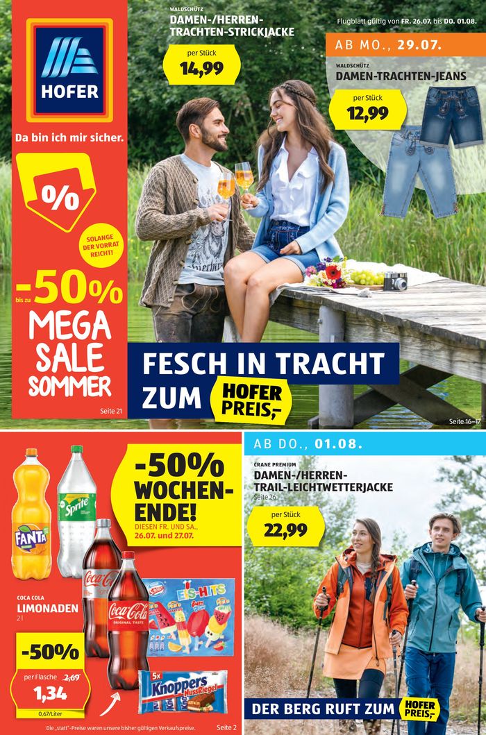 Hofer Katalog in Wien | Blättern Sie online im HOFER Flugblatt | 24.7.2024 - 7.8.2024