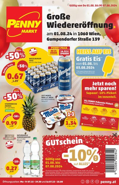 Angebote von Supermärkte in Wiener Neustadt | Exklusive Deals für unsere Kunden in Penny | 26.7.2024 - 9.8.2024