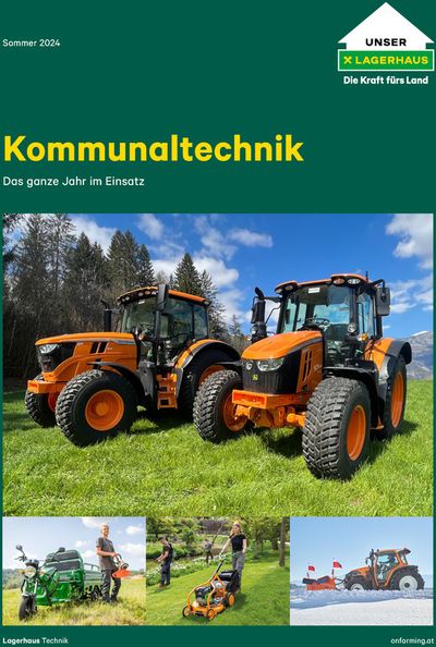 Lagerhaus Katalog in Wien | Kommunaltechnik Folder Sommer 2024 | 26.7.2024 - 9.8.2024