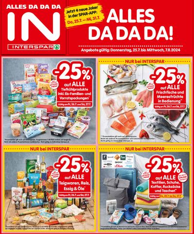 Angebote von Supermärkte in Klagenfurt am Wörthersee | Angebote für Schnäppchenjäger in Interspar | 27.7.2024 - 10.8.2024