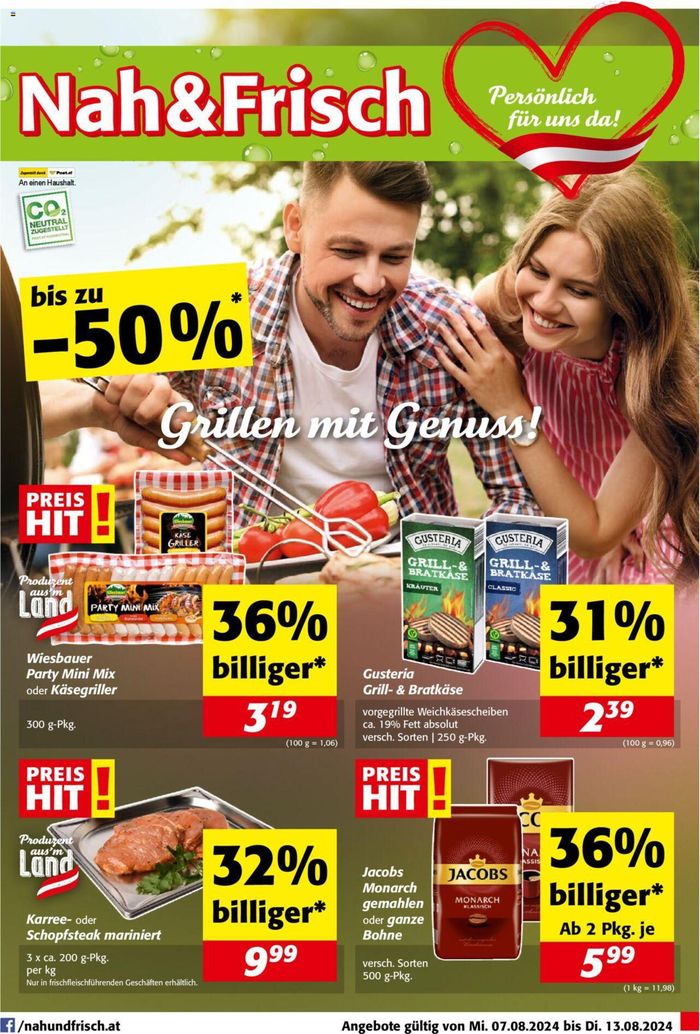 Nah & Frisch Katalog in Salzburg | Tolles Angebot für Schnäppchenjäger | 7.8.2024 - 13.8.2024