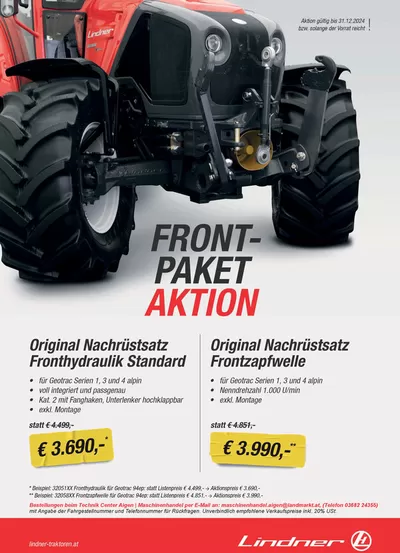 Angebote von Baumärkte & Gartencenter in Admont | Front-Paket Aktion in Landmarkt | 30.7.2024 - 31.12.2024