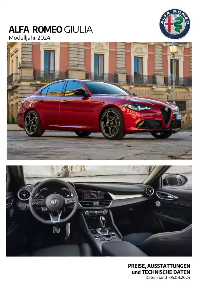 Alfa Romeo Katalog in Wien | Alfa Romeo Giulia | 7.8.2024 - 7.8.2025