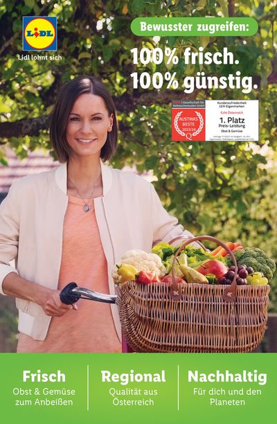 Lidl Katalog in Kottingbrunn | Sonderflyer Bewusster zugreifen | 2.9.2024 - 30.9.2024