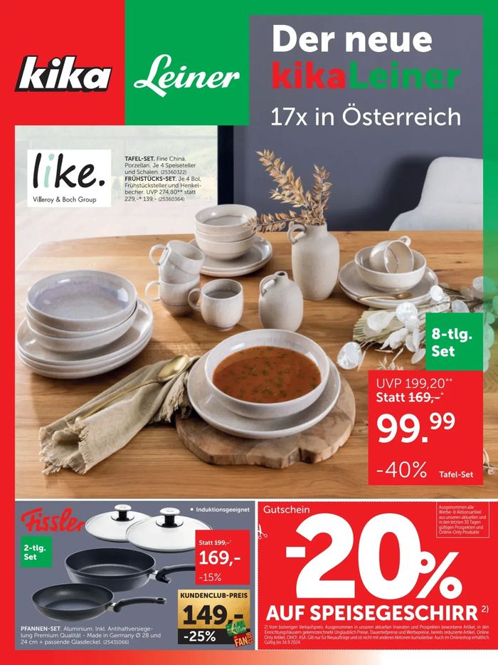 Leiner Katalog in Innsbruck | Tolles Angebot für Schnäppchenjäger | 3.9.2024 - 16.9.2024