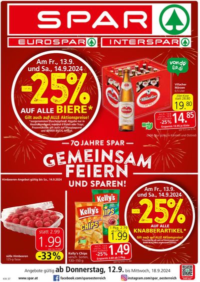 Spar Katalog in Neustift an der Lafnitz | Aktuelle Sonderaktionen | 11.9.2024 - 25.9.2024