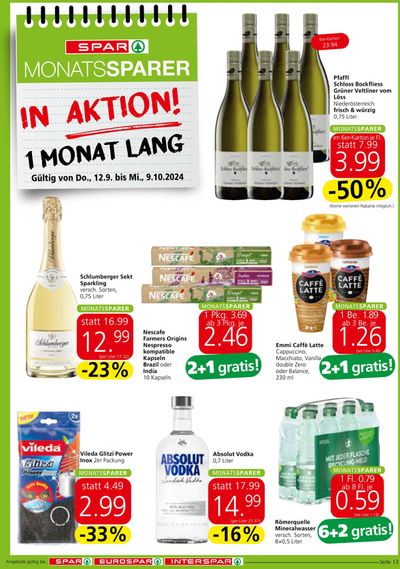 Spar Katalog in Oberwart | Sonderangebote für Sie | 11.9.2024 - 25.9.2024