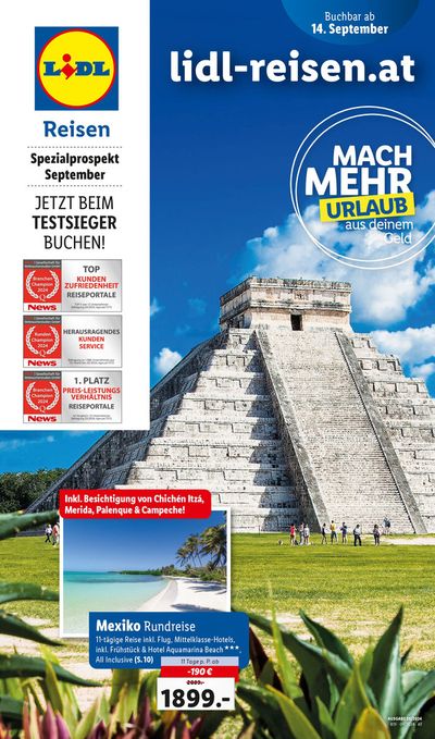 Lidl Katalog in Straß in Steiermark | Aktuelle Reiseprospekte Themenprospekt September | 14.9.2024 - 15.10.2024